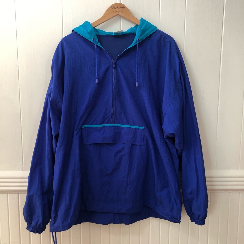 Vintage Cheetah Windbreaker Pullover Jacket
